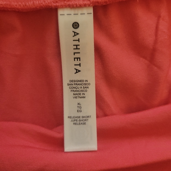 Athleta Womens Activewear Release Wrap Skort Built-in Shorts Size XL Pink - Picture 9 of 10